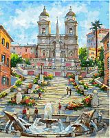 Картина по номерам Белоснежка: Рим. Испанская лестница